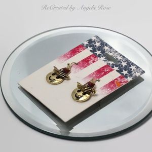Americana Earrings Cowboy Hat Smile…
